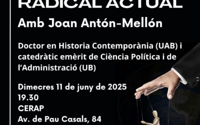 Conferència «La dreta radical actual», a càrrec de Joan Antón-Mellón